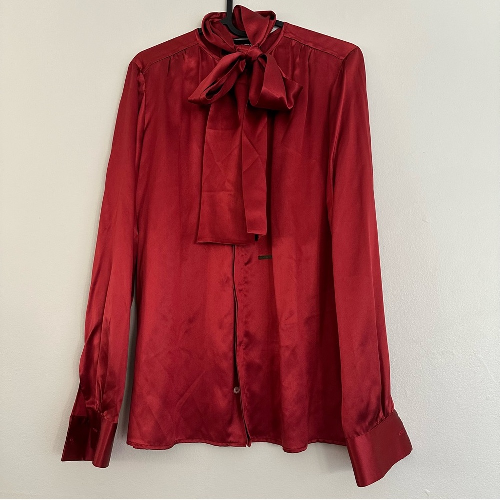 Dsquared2 silk red blouse